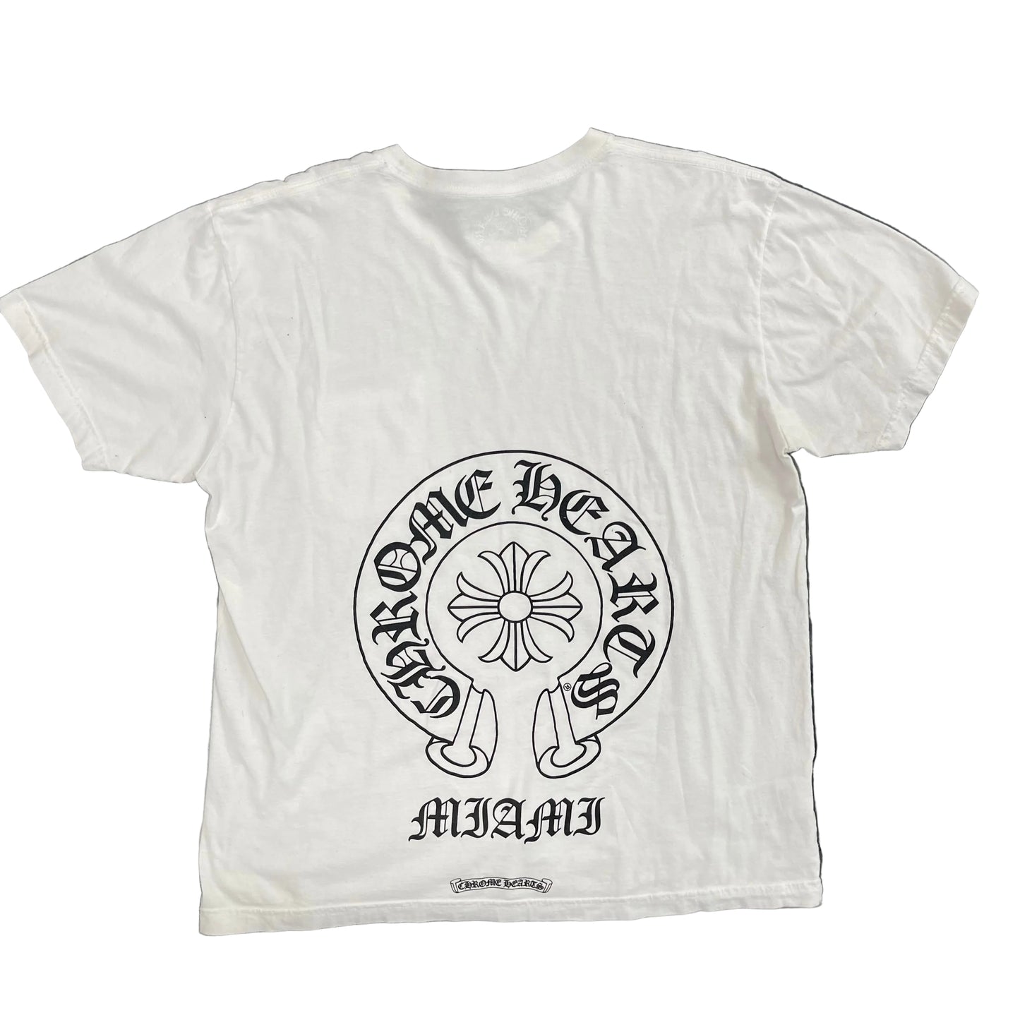 Chrome Hearts White Miami Horseshoe Tee