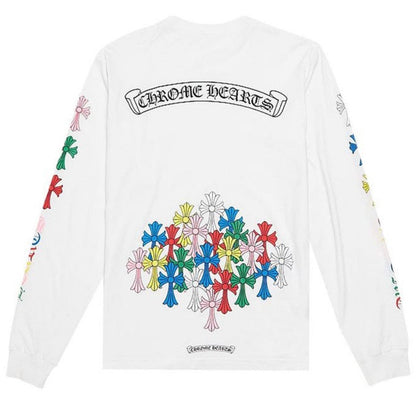 Chrome Hearts Multi Color Cross Long-Sleeve White