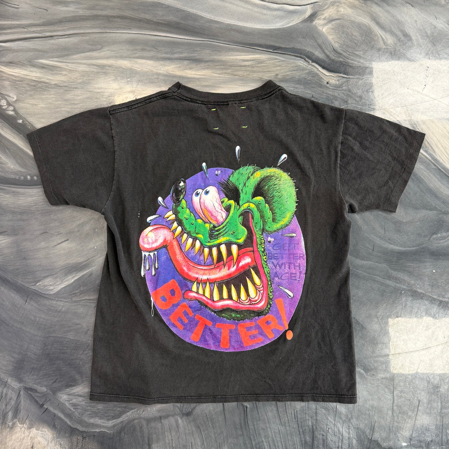 Better With Age Kiss Tee Black
