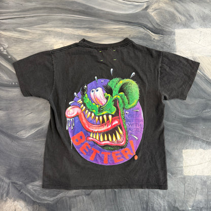 Better With Age Kiss Tee Black