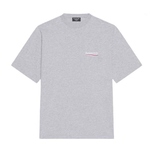 Balenciaga Political Campaign T-shirt Light Grey