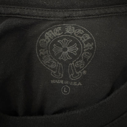 Chrome Hearts Miami Horseshoe Logo Floral Long Sleeve Tee Black