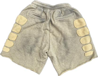 Satoshi Nakamoto Patchwork Moto Shorts
