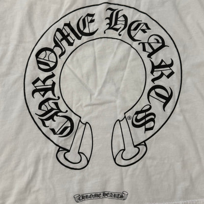 Chrome Hearts Floral Horseshoe Longsleeve Shirt White