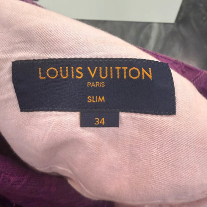 Louis Vuitton Purple Monogram Denim Slim Jeans