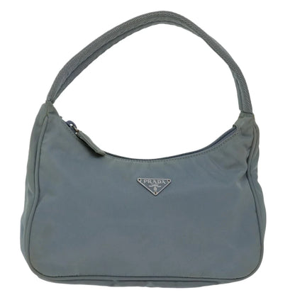 PRADA Hand Bag Nylon Light Blue