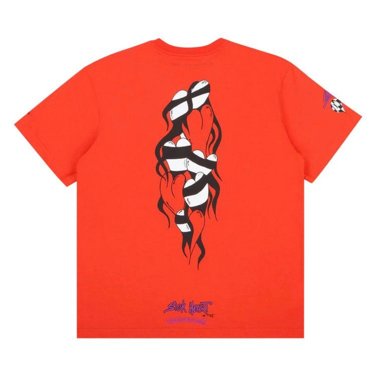 Chrome Hearts Matty Boy Spark Sick Sadistic Lipstick Heart Tee