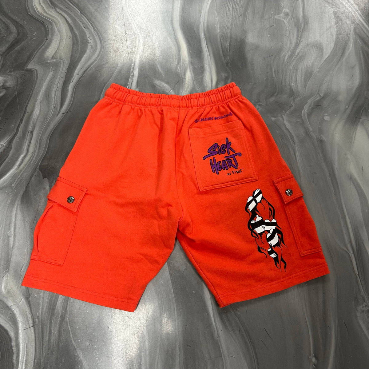 Chrome Hearts Matty Boy Sick Hearts Shorts - view 3