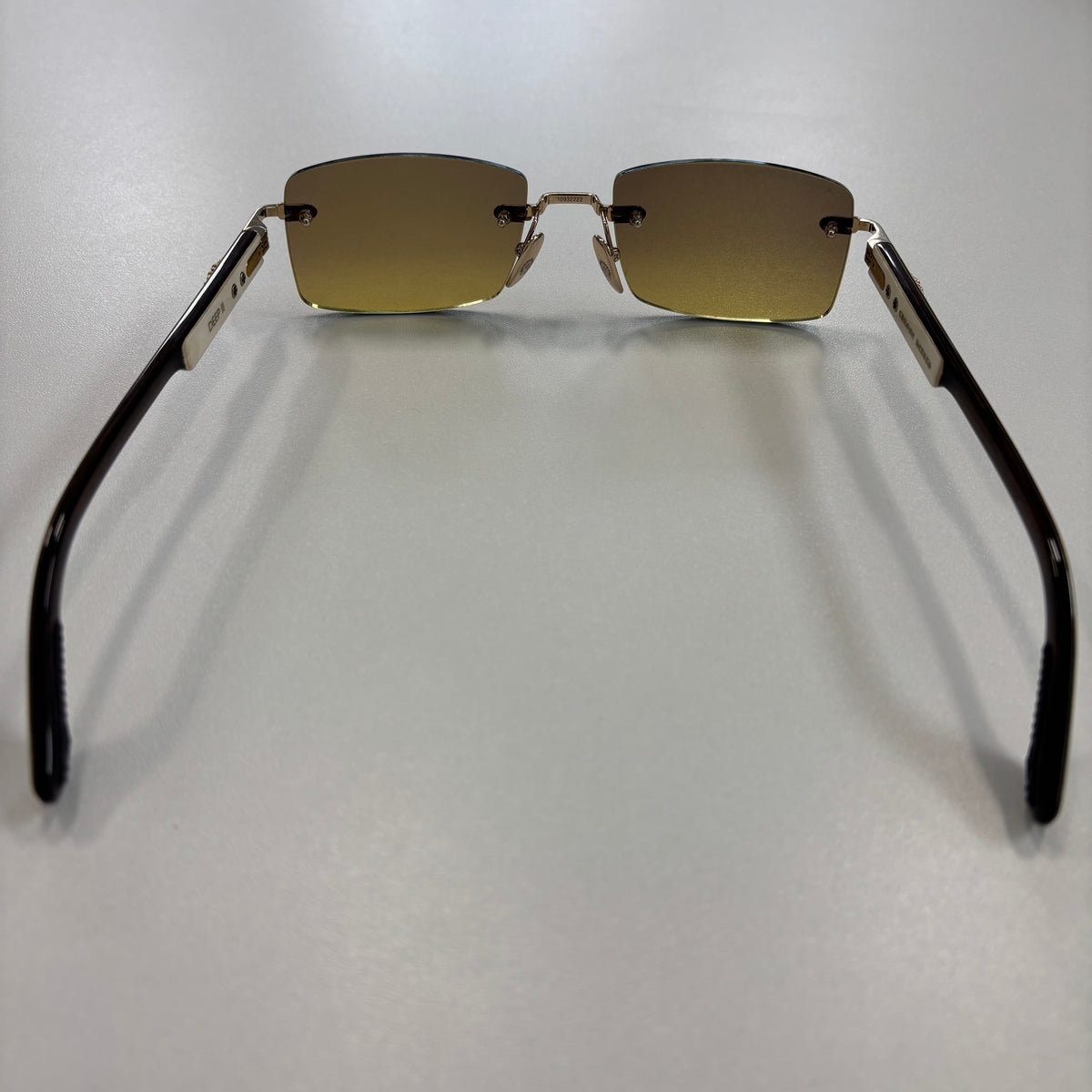 Chrome Hearts Deep II Sunglasses in White/Gold