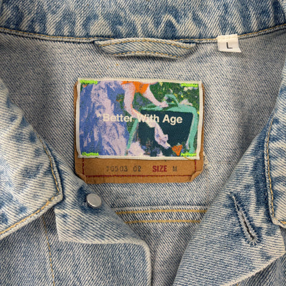 Better With Age Portrait Denim Jacket Multi Patch