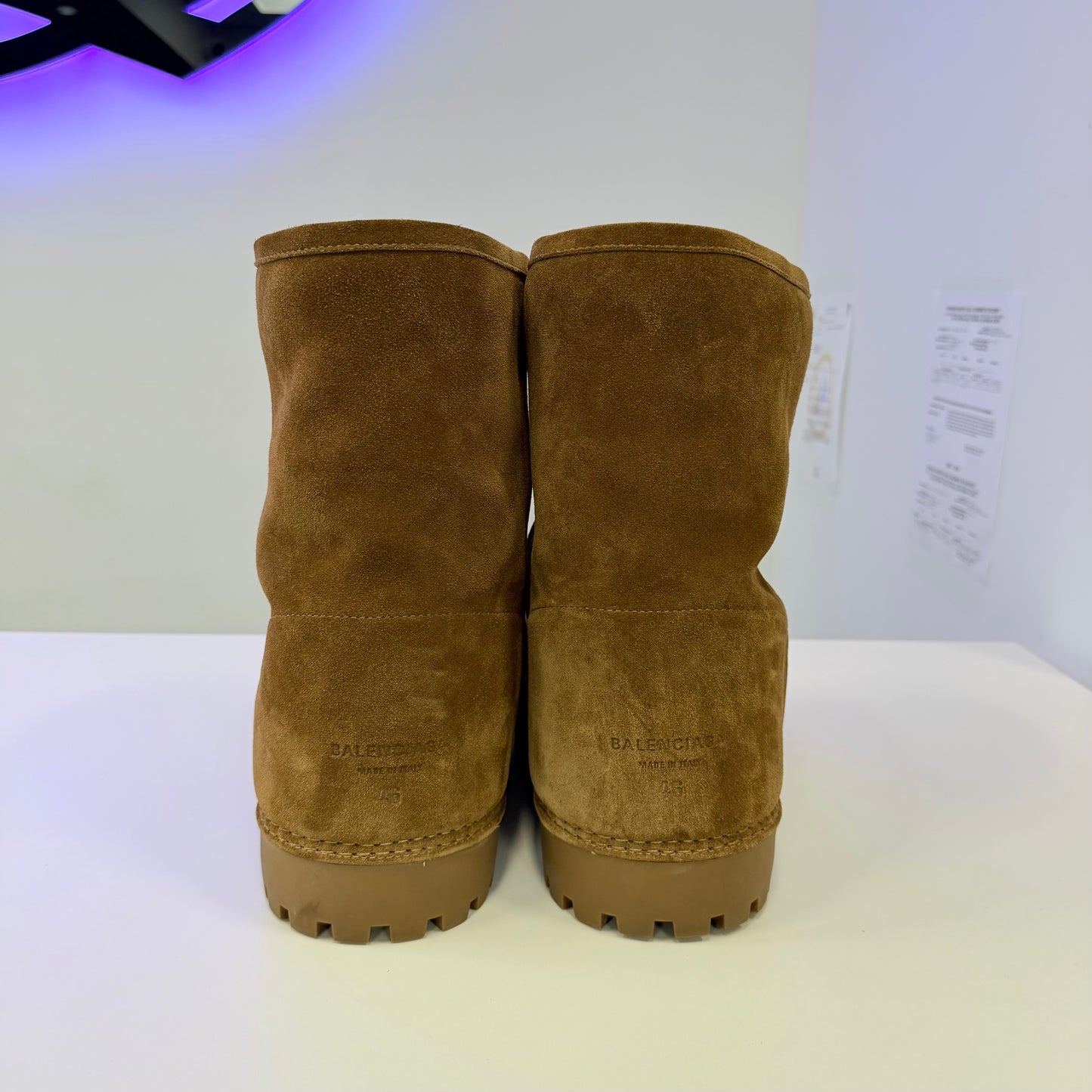 Balenciaga Alaska Fur Boot (Used No Box)