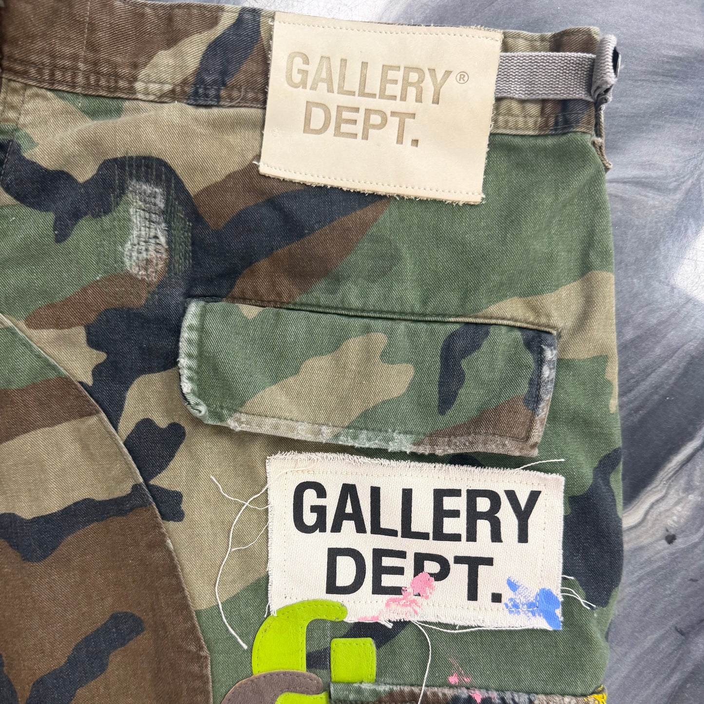Gallery Dept. G Patch Camo Shorts