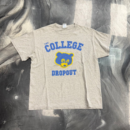 College Dropout Kanye 2004 Tee Grey Vintage