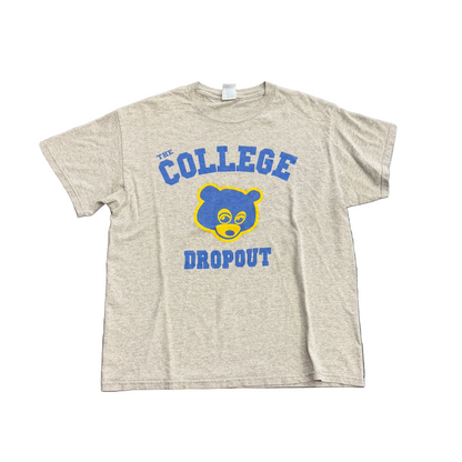 College Dropout Kanye 2004 Tee Grey Vintage