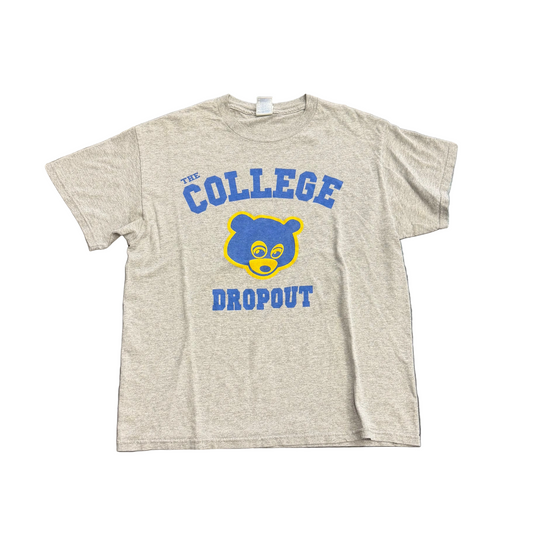College Dropout Kanye 2004 Tee Grey Vintage