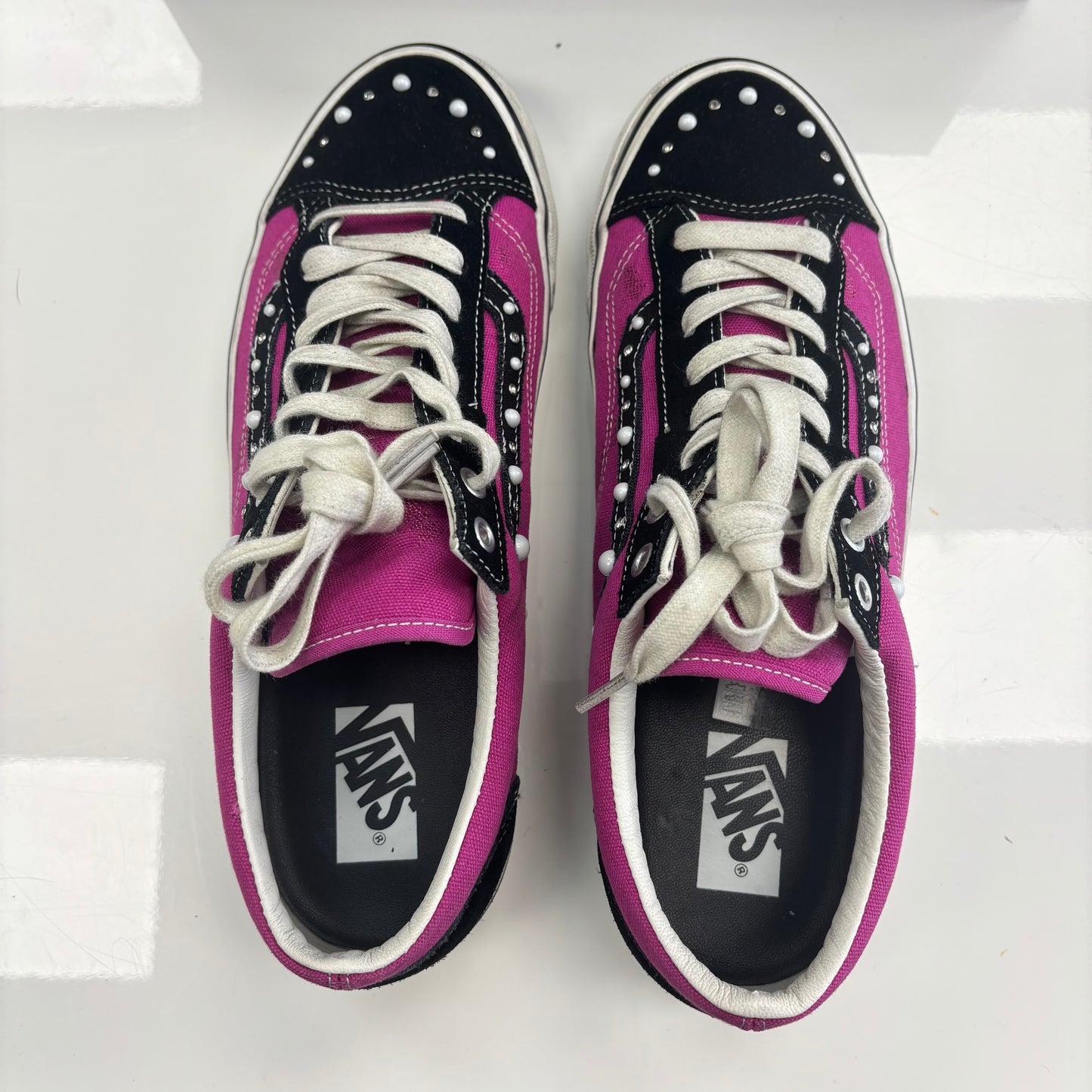 Pearlized Vans Old Skool 36 LX Fuchsia Red