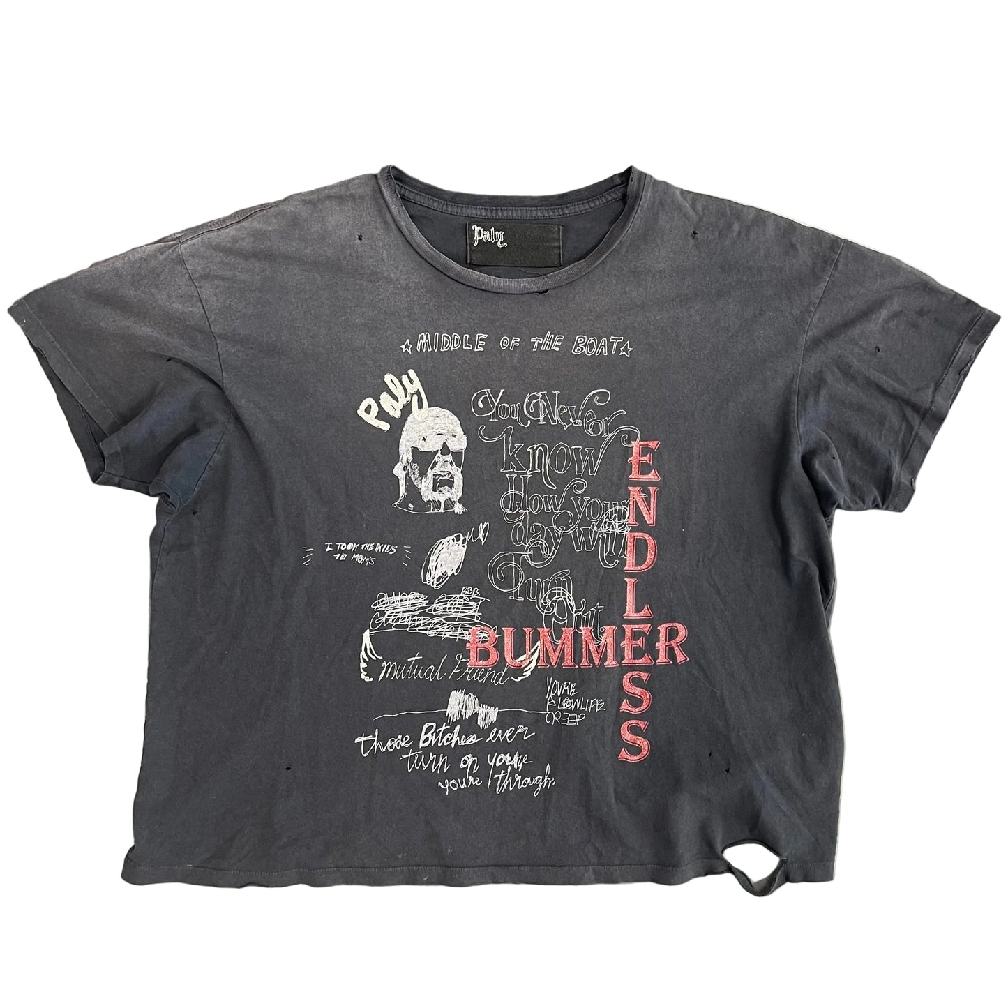 Paly Hollywood Endless Bummer Tee Vintage Washed Black
