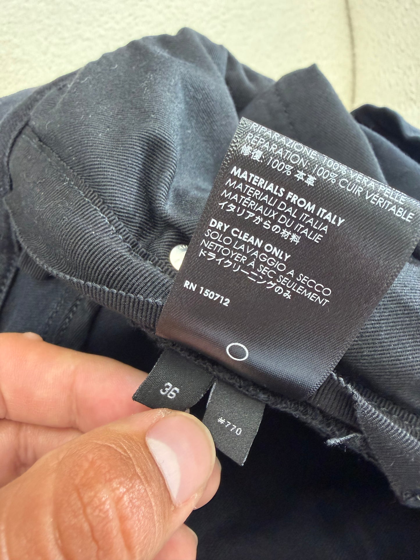 Amiri Black Moto Denim