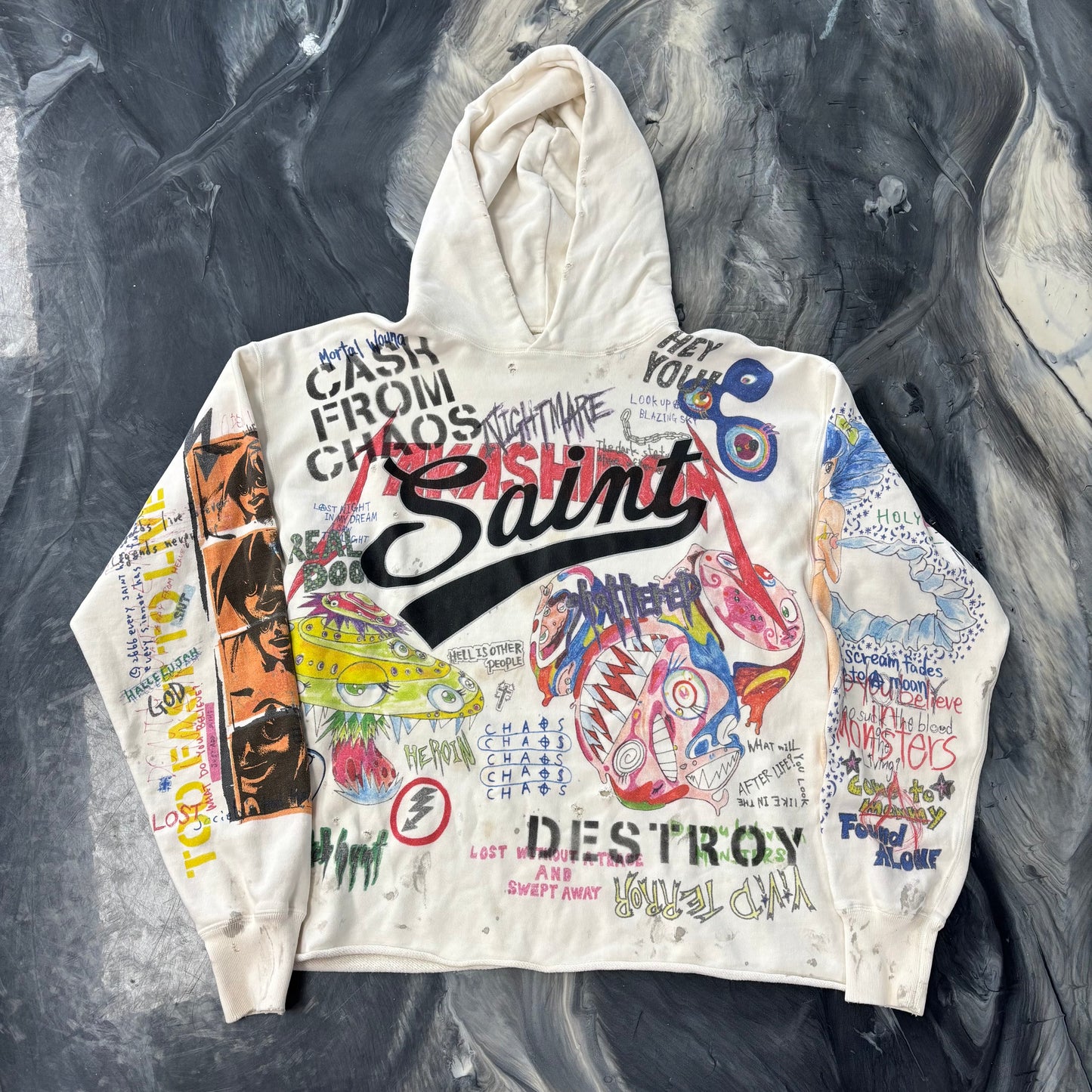 Takashi Murakami x Saint Mxxxxxx Graff Pullover Hoodie