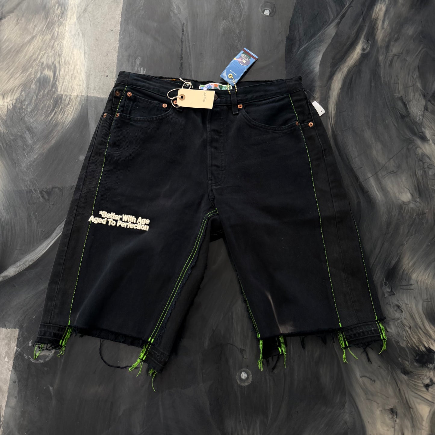Better With Age Monroe Triple-Wide Denim Shorts