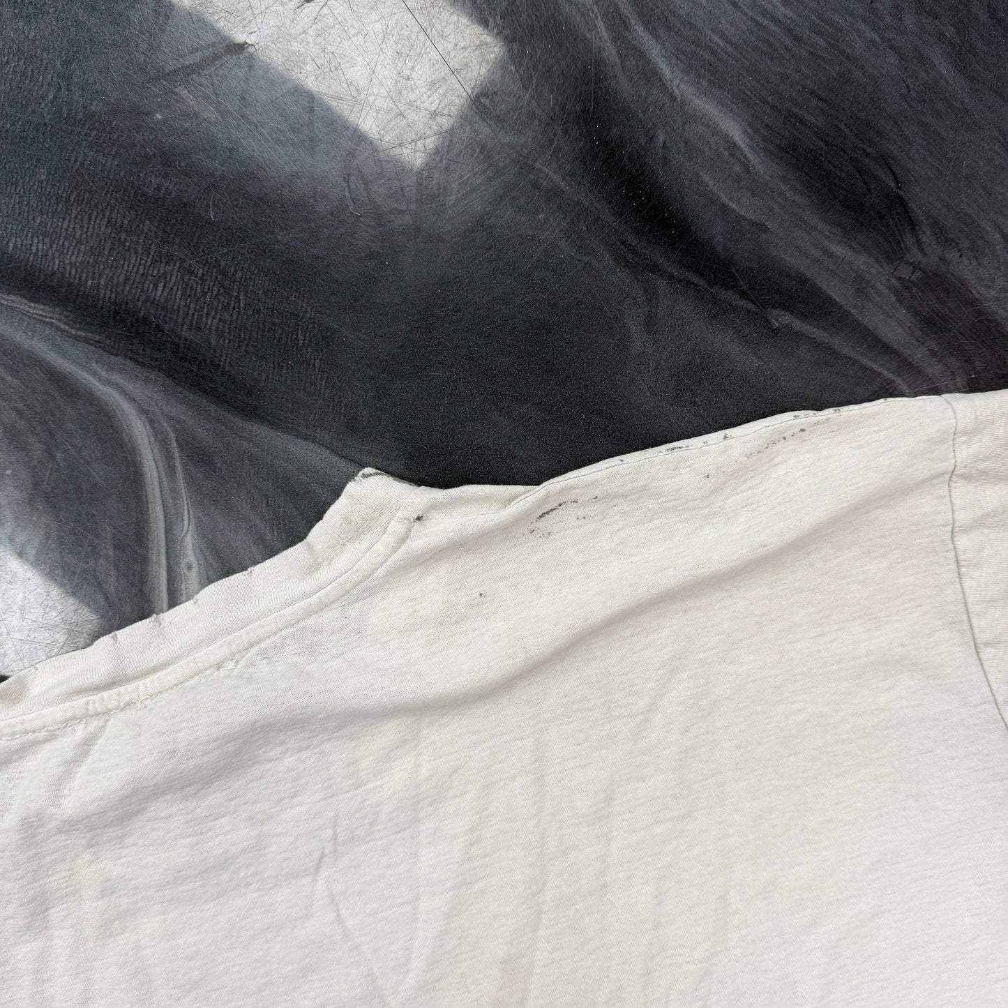 Acne Studios Logo 1996 Distressed Short Sleeve Tee White