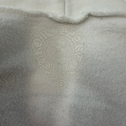 Chrome Hearts Scroll Logo White Zip Up Hoodie