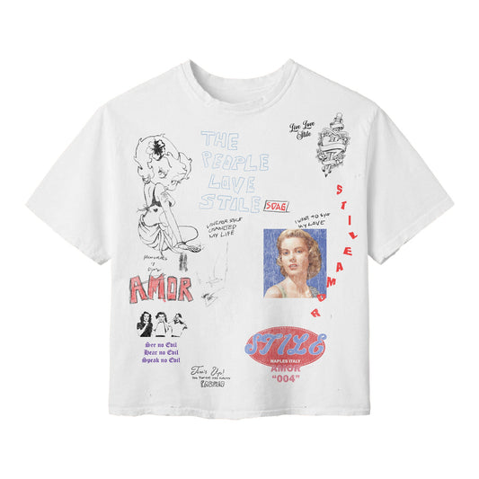 Stiles De Amor White Classic Tee