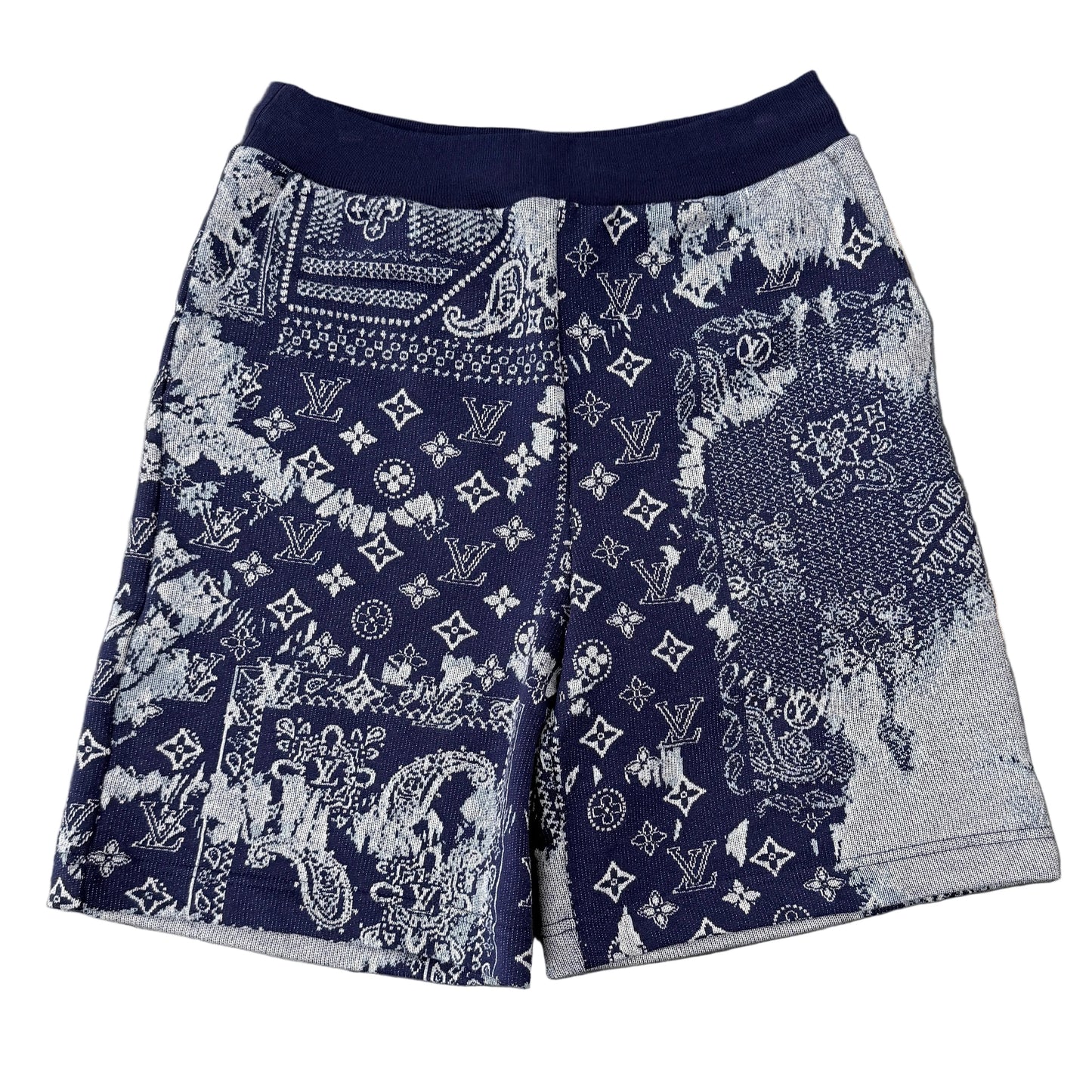 Louis Vuitton Blue Paisley Shorts