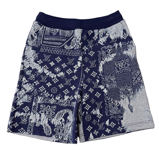 Louis Vuitton Blue Paisley Shorts