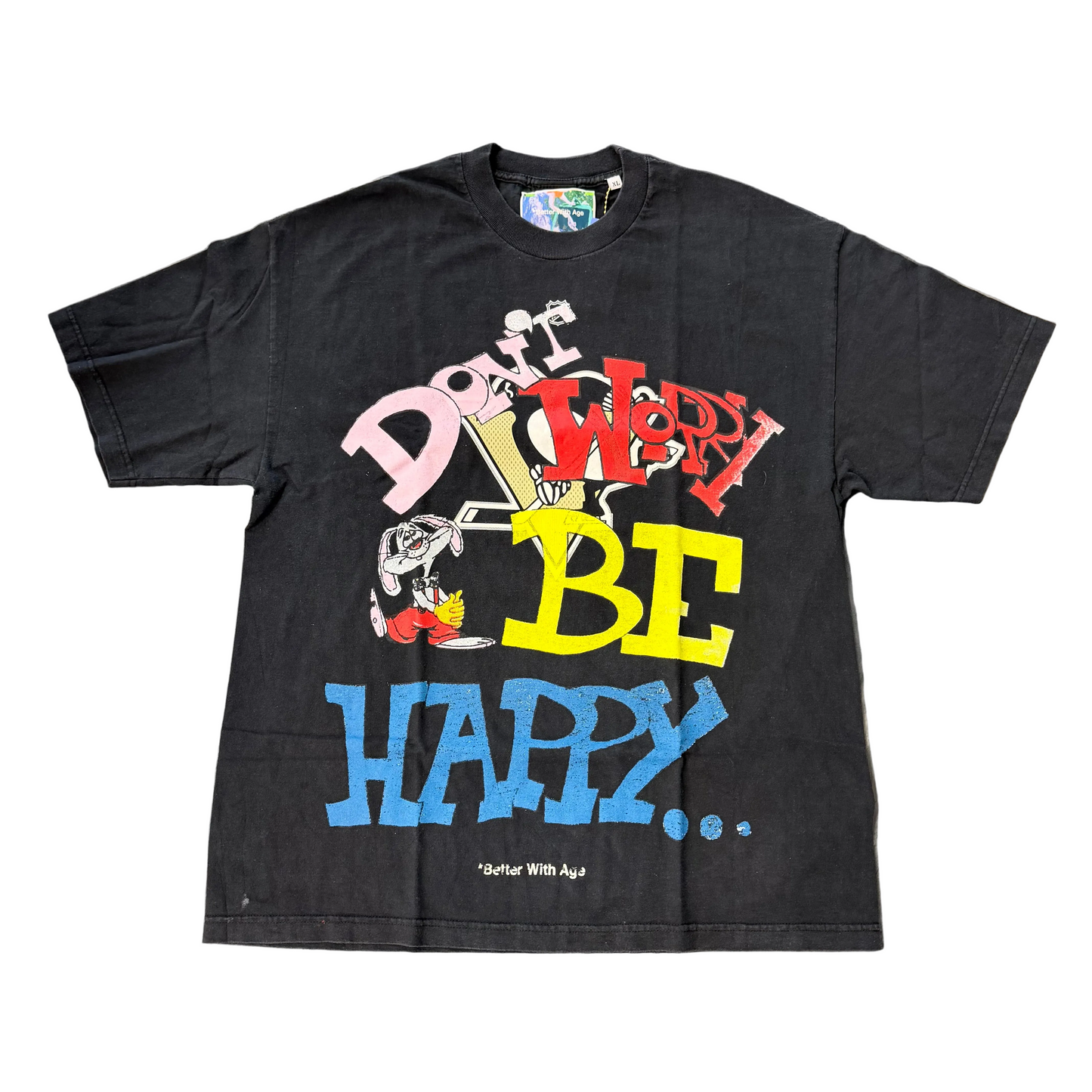 Better With Age Honey Tee Black