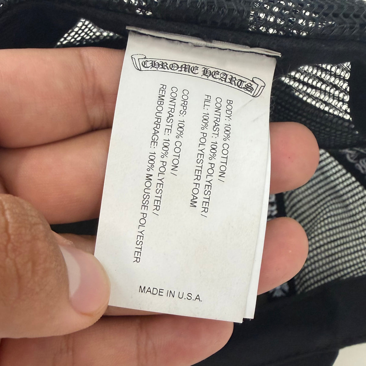 Chrome Hearts CH Las Vegas Exclusive Trucker Hat