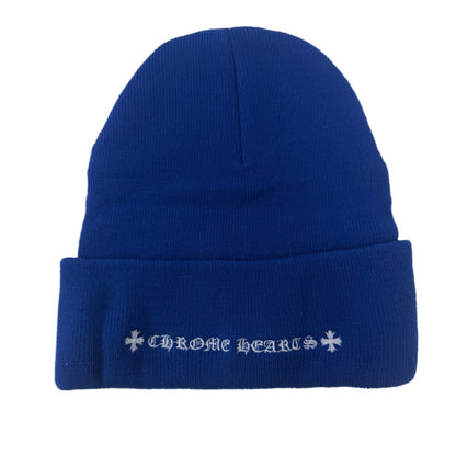 Chrome Hearts Blue Beanie