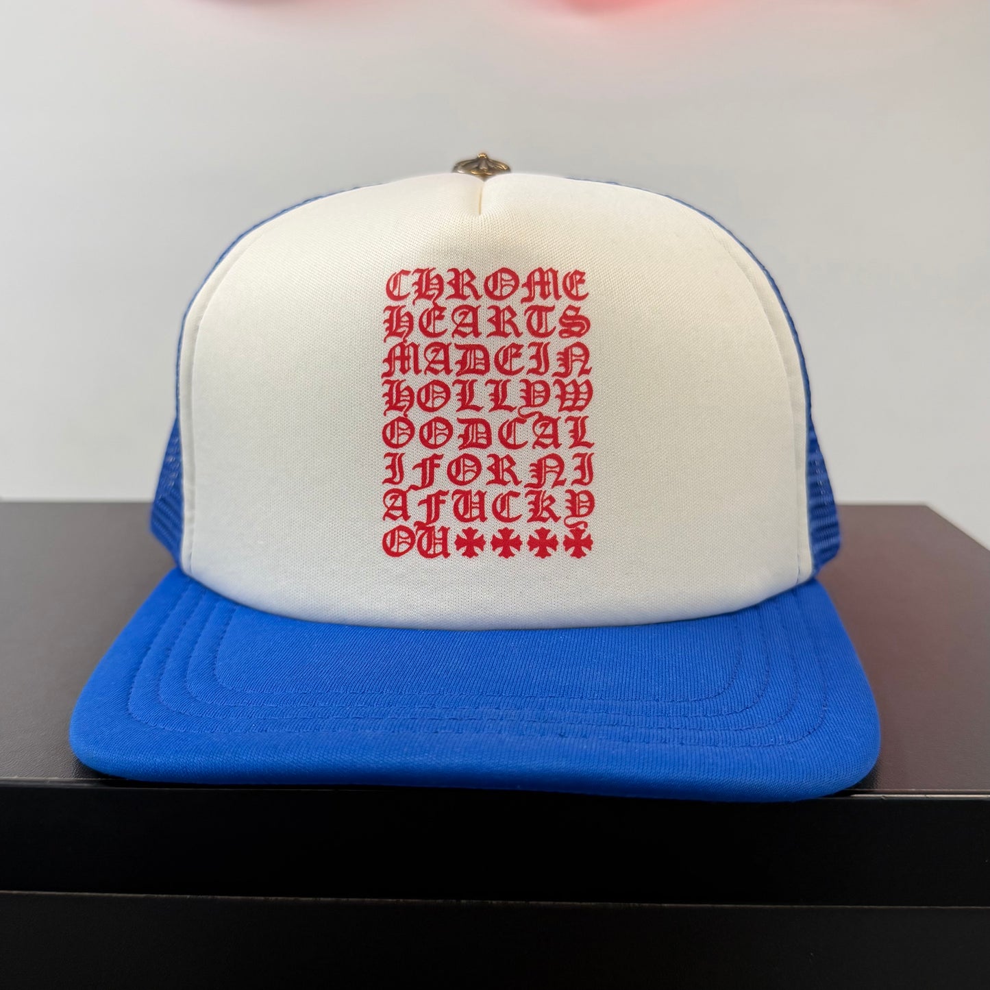 Chrome Hearts Eyechart Trucker Hat