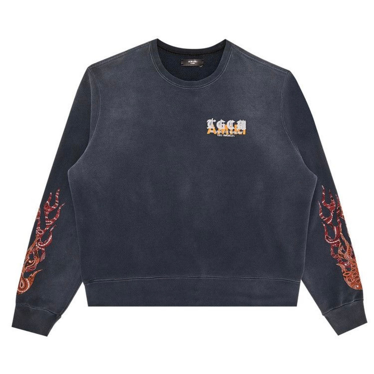 Amiri T.G.C.W. Flame Crewneck Sweater
