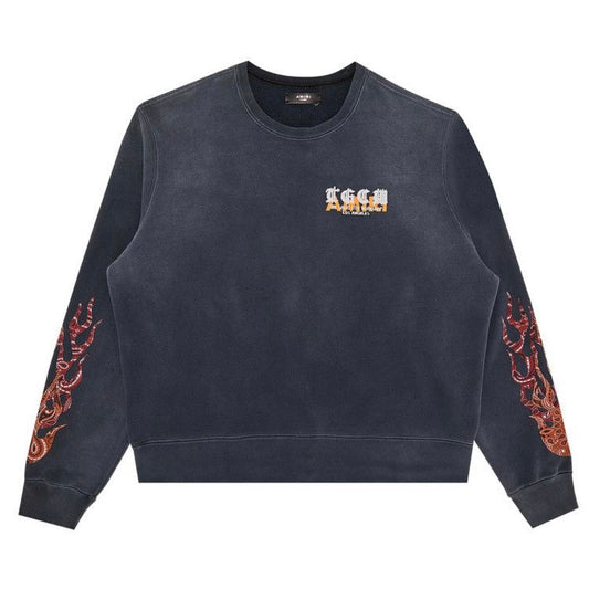 Amiri T.G.C.W. Flame Crewneck Sweater