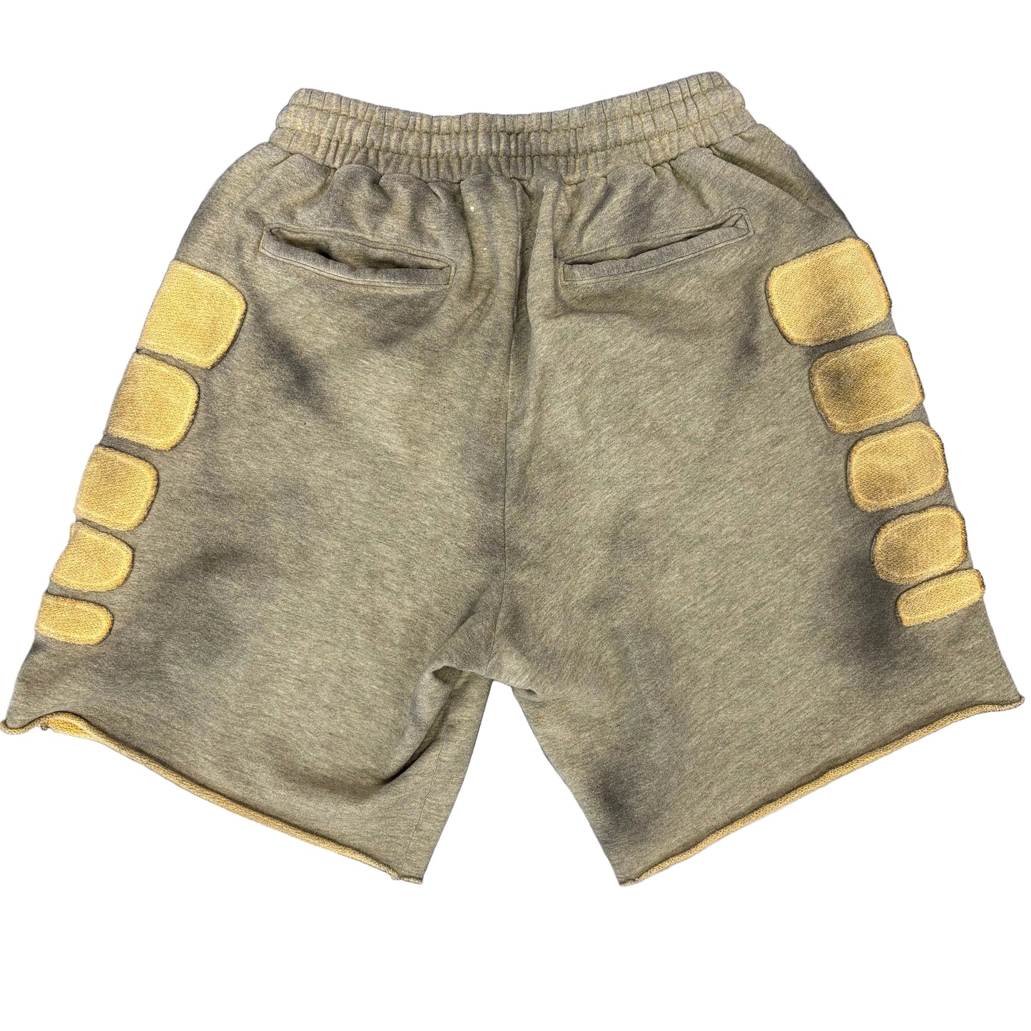 Satoshi Nakamoto 'Destroyed Patchwork' Moto Shorts