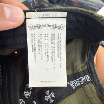 Chrome Hearts Olive Green Gas Station Trucker Hat