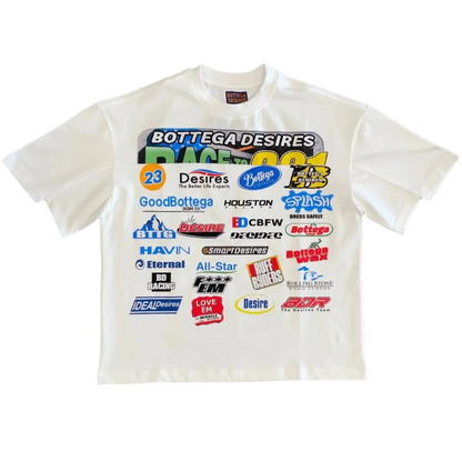 BOTTEGA DESIRES RACE TEE
WHITE