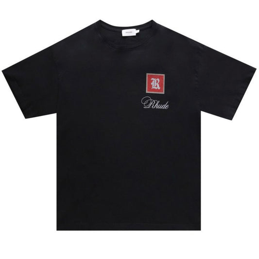 Rhude Monaco Vintage Washed Black Tee