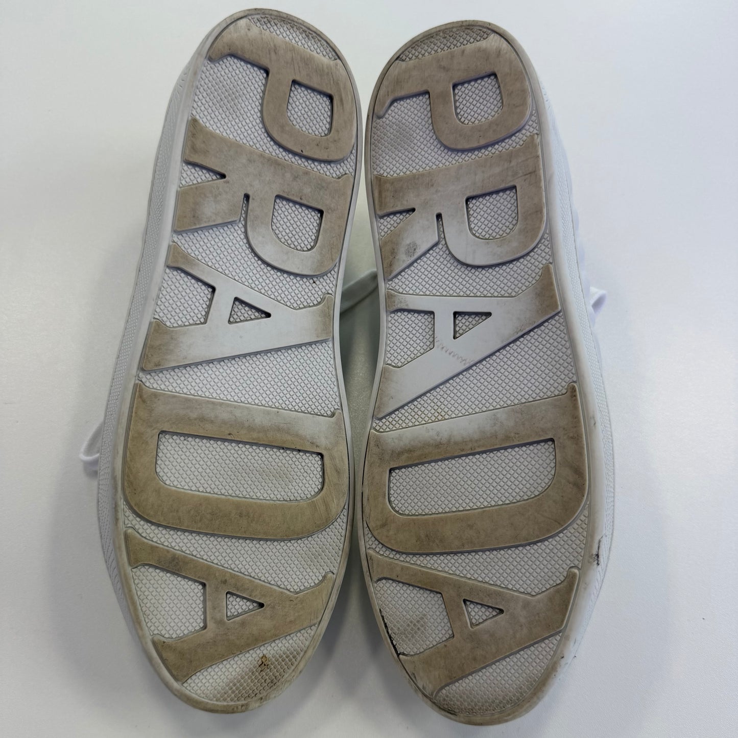 Prada Quilted Leather Logo Sneakers (USED NO BOX)