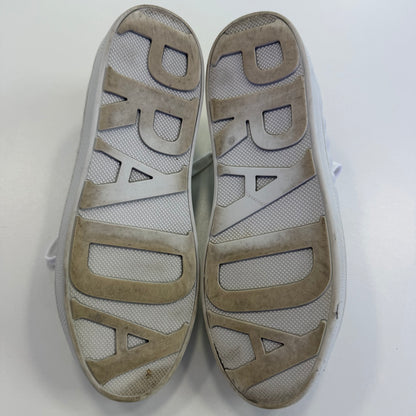 Prada Quilted Leather Logo Sneakers (USED NO BOX)