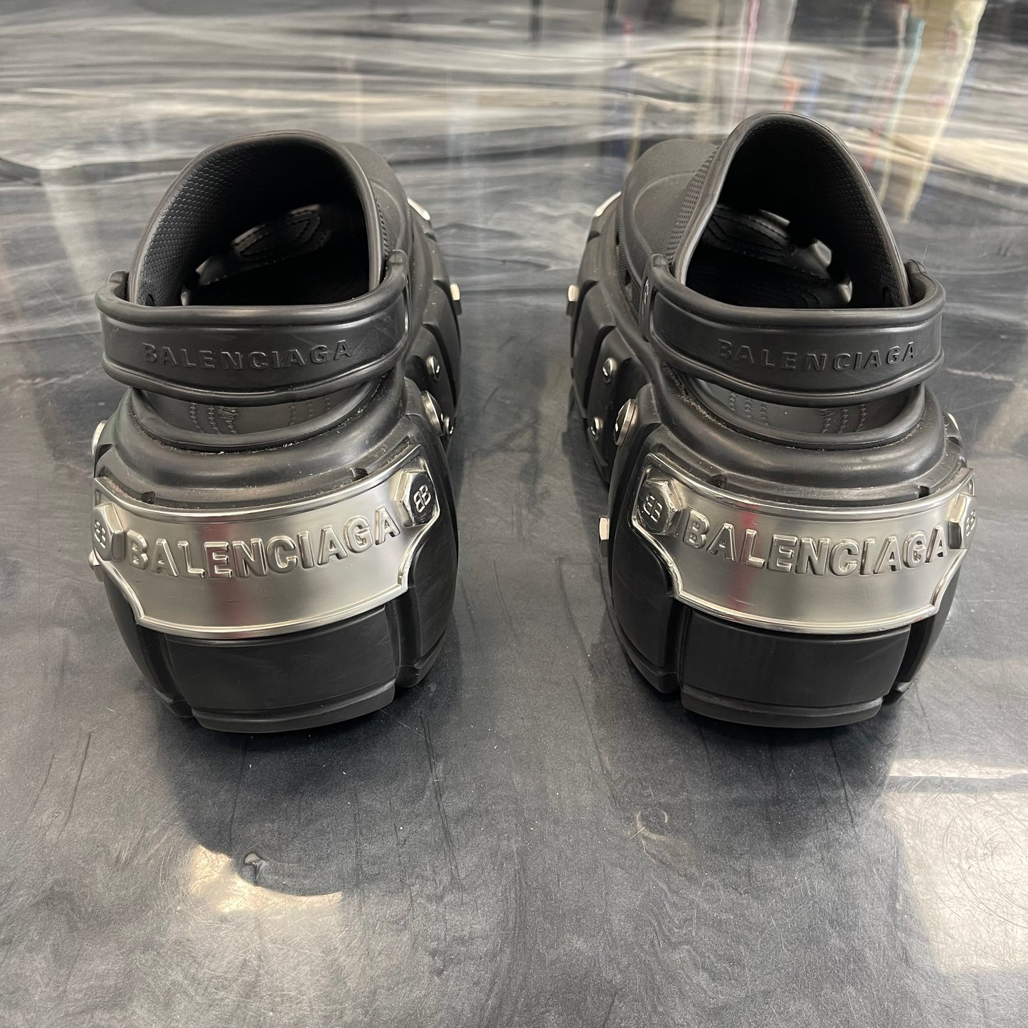 Balenciaga × Crocs Hardcrocs Slides