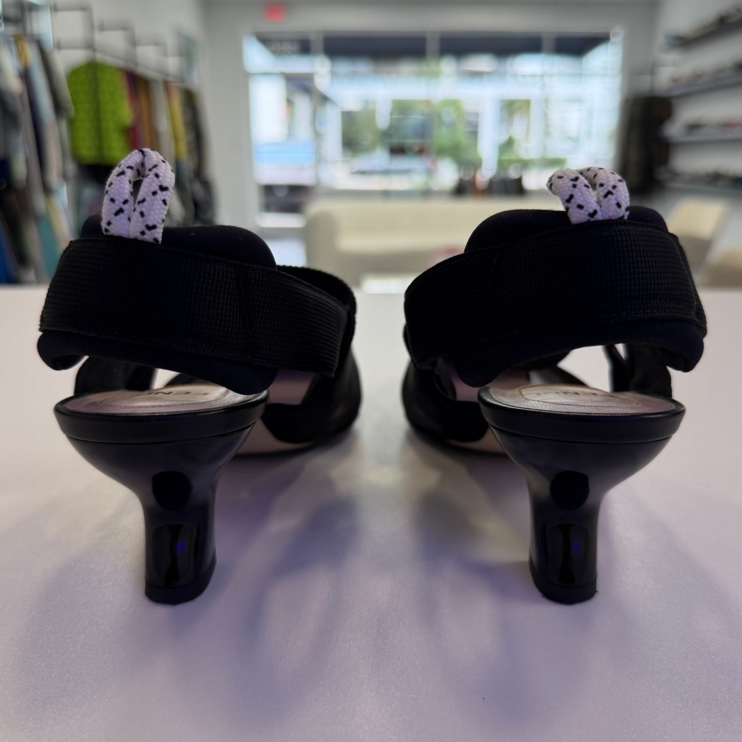 Fendi Colibri Slingback Pumps (USED NO BOX)