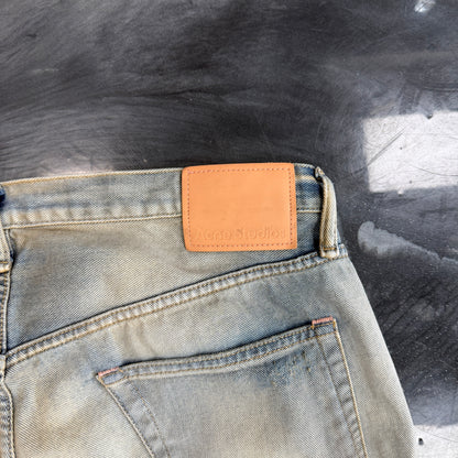Acne Studios 1999 Mud Wash Distressed Denim ￼