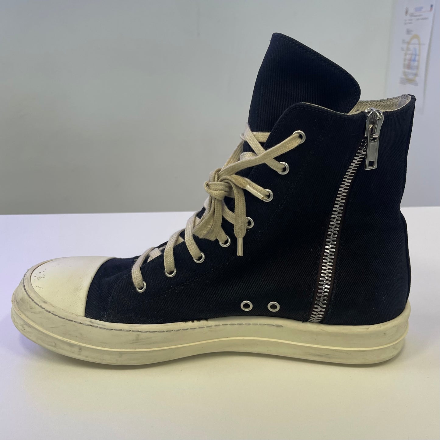 Rick Owens DRKSHDW Canvas Ramones (USED NO BOX)