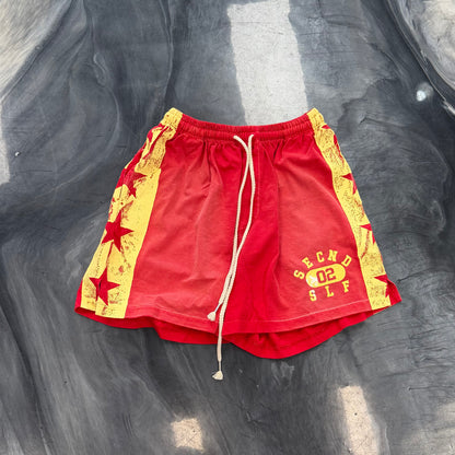Secnd Slf Track Shorts red