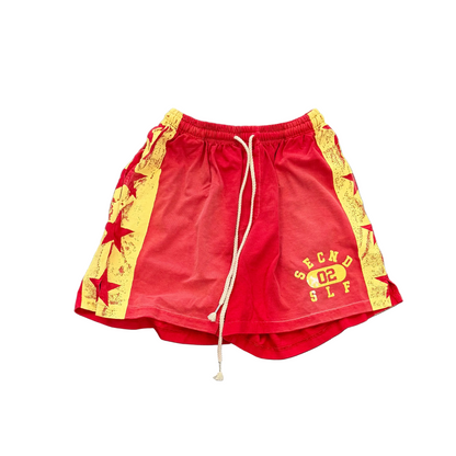 Secnd Slf Track Shorts red