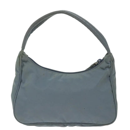 PRADA Hand Bag Nylon Light Blue