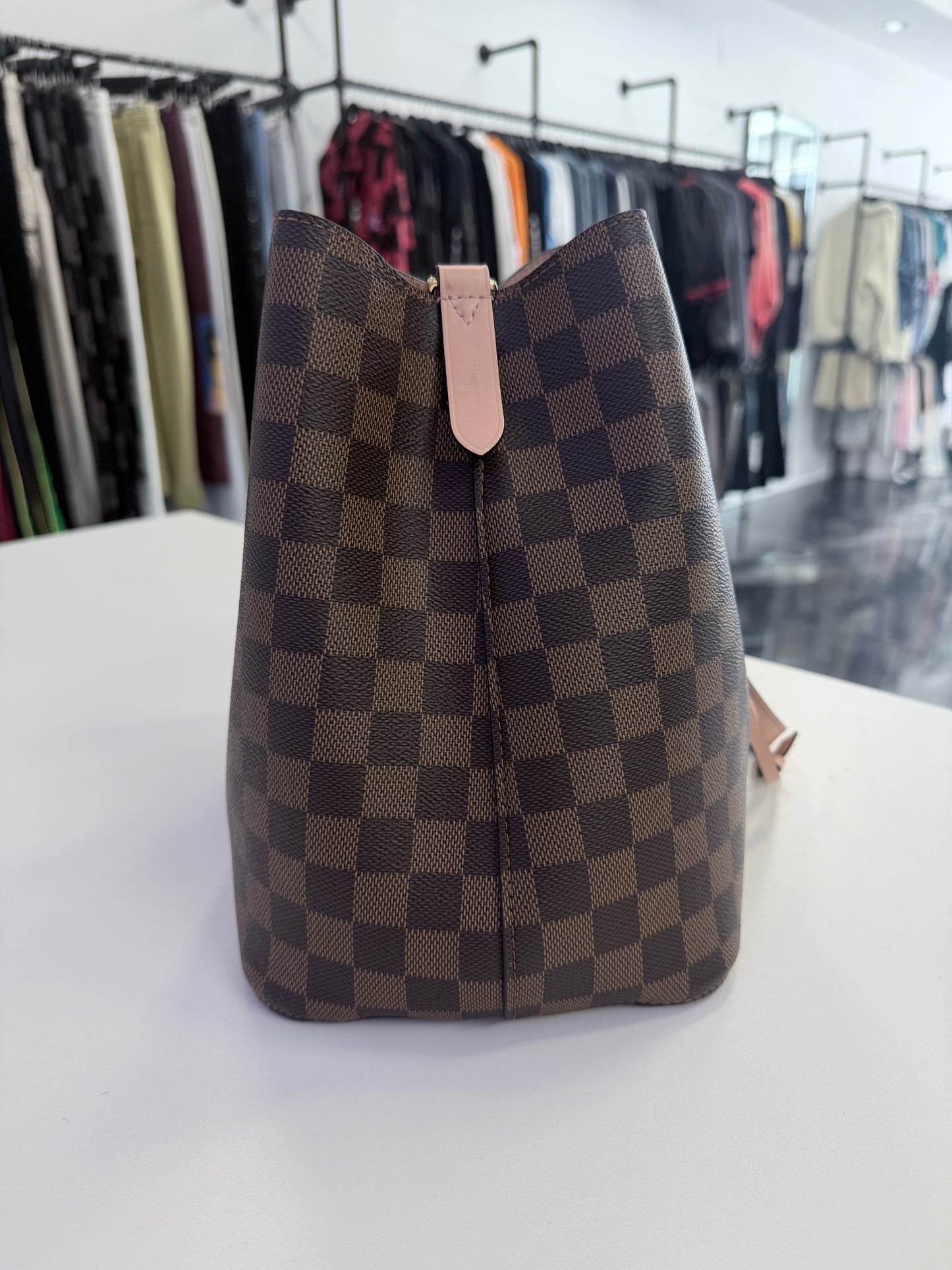 Louis Vuitton Damier Ebene Neonoe MM Venus Pink