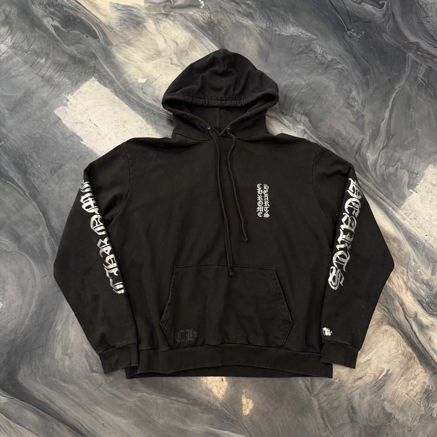 Chrome Hearts 1988 Online Exclusive Vertical Logo Hoodie
